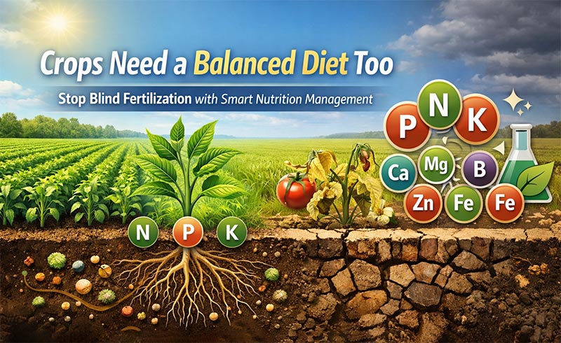 फसलों को भी संतुलित आहार की आवश्यकता है: सही पोषण कार्यक्रम पढ़ें और अंधा निषेचन रोकें