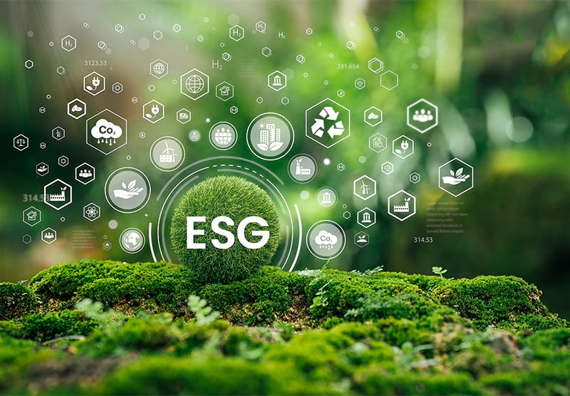 Nachhaltiges ESG-Landwirtschaftstechnologiekonzept