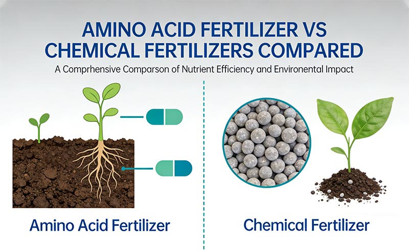 Fertilizzante aminoacidico e fertilizzanti chimici a confronto
