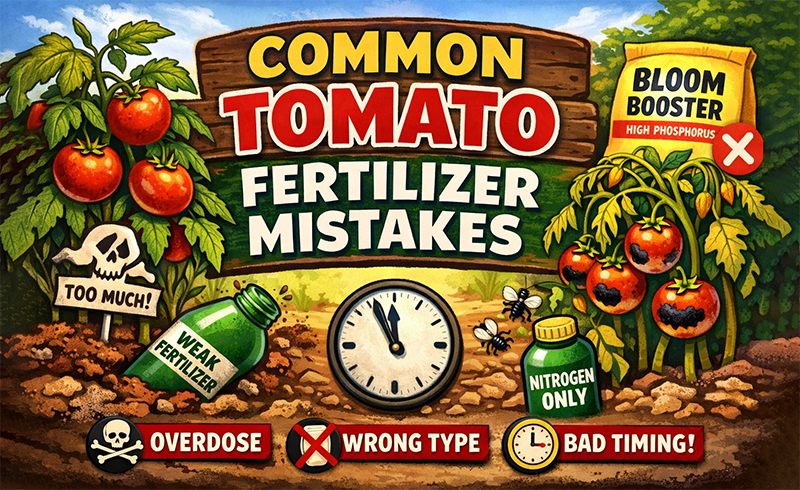 Quelles sont les erreurs courantes en mati&egrave;re d’engrais pour tomates ?